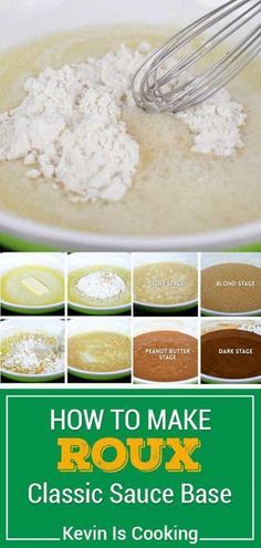 Gravy Roux Recipe, Roux Sauce Recipe, How To Make A Roux For Soup, How To Make A Roux Sauces, Easy Roux Recipe, Red Gravy Southern, How To Make A Rue, How To Make Sauces, Roux Soup