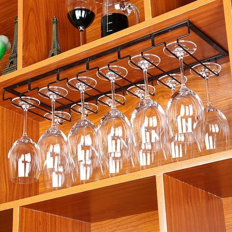 Cheap Other Bar Accessories, Buy Quality Home & Garden Directly from China Suppliers:Wine Glass Rack Stainless Steel Hanging Holder Cup Stemware Stand Teacup Goblet Hanger Shelf Home Kitchen Bar Sipplies Enjoy ✓Free Shipping Worldwide! ✓Limited Time Sale ✓Easy Return. Wine Glass Hanger, Wine Glass Shelf, Hanging Wine Glass Rack, Glass Shelves Kitchen, Wine Glass Storage, Stemware Storage, Bar Sala, Stemware Rack, Wall Mounted Wine Rack