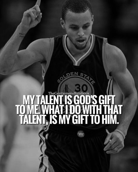 Are you using what God gave you? DOUBLE TAP IF YOU ARE & TAG SOMEONE! by thegentlemensrulebook Stephen Curry Quotes, Nba Quotes, Basketball Quotes Inspirational, Christian Athletes, Basketball Motivation, Inspirational Sports Quotes, Athlete Motivation, Athlete Quotes, Basketball Quotes