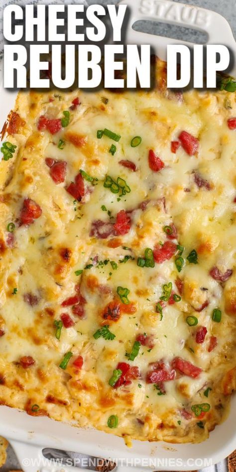 Crockpot Reuben Dip, Hot Reuben Dip, Reuben Dip Recipe, Classic Reuben Sandwich, Reuben Sandwich Classic, Pita Crackers, Reuben Dip, Cream Cheese Recipes Dip, Cream Cheese Appetizer