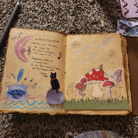 Magic and fairys. A journaling adventure! Goblin Journal, Fairy Journal, Magick Art, Cat Journal, Journal Creative, Magical Fairy, Art