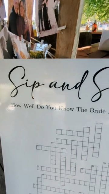 Wedding Sip And Solve, Sip And Solve Wedding, Sip And Solve, Bridal Ideas, Wedding Activities, Wedding Games, So Creative, Better Together, Hopeless Romantic