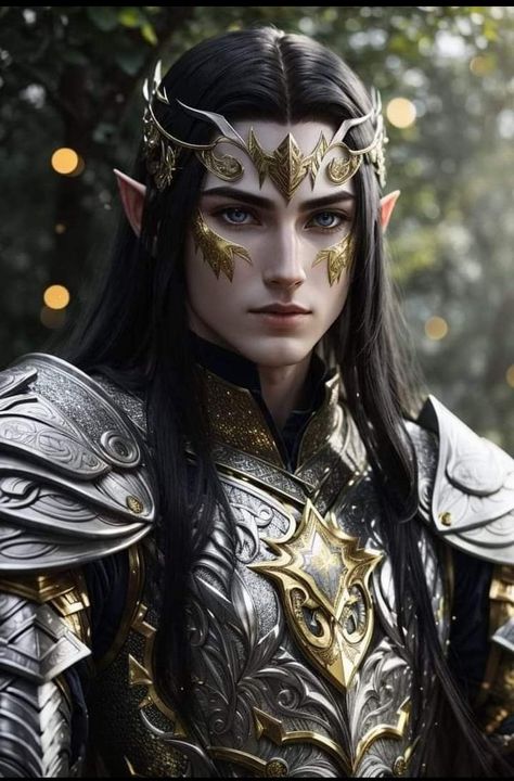 Fantasy Elf Aesthetic, Elves Aesthetic, King Warrior, Warrior Character, Male Elf, Elf King, Elf Man, Fantasy Wizard, Elves Fantasy