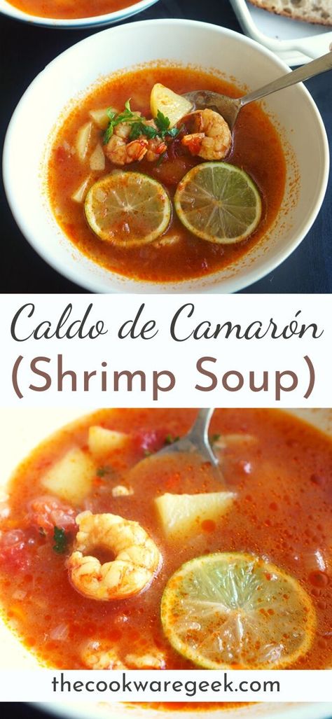 Seafood Crepes, Caldo Recipe, Shrimp Soup Recipes, Mexican Soup Recipes, Mexican Shrimp, Shrimp Soup, Mexican Soup, Shrimp Recipes For Dinner, Easy Soups