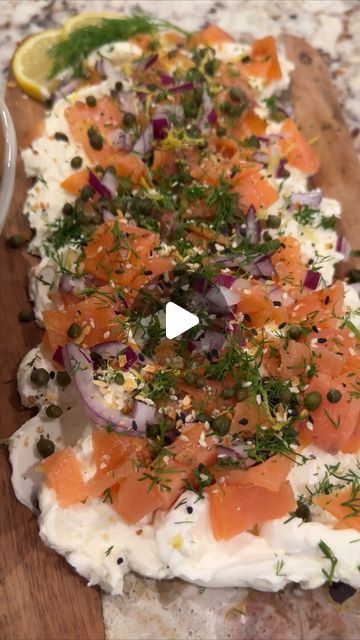 Suzanne Smith on Instagram: "I recently saw someone on Instagram make a “butter board”, only with cream cheese and smoked salmon - two of my favorite things!  Here is my version..  Smoked Salmon Cream Cheese Board  This can be made for any size gathering so adjust proportions as necessary! Cream cheese combined with Boursin cheese Cold smoked salmon Chopped red onion Chopped fresh dill Capers Lemon zest Everything Bagel Seasoning Lemon Pepper Seasoning Toasted mini bagels  DELICIOUS!" Smoked Salmon And Cream Cheese, Smoked Salmon Board, Cream Cheese Salmon Board, Cream Cheese Smoked Salmon, Smoked Salmon And Cream Cheese Sandwich, Cream Cheese Smoked Salmon Board, Smoked Salmon Platter, Smoked Salmon Cream Cheese, Cold Buffet