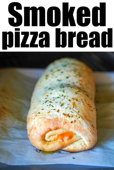 Traeger Pizza Recipes, Traeger Pizza, Frozen Bread Dough Recipes, Smoked Pizza, Rhodes Recipes, Yeast Dinner Rolls, Traeger Cooking, Smoked Vegetables, Homemade Pizza Rolls