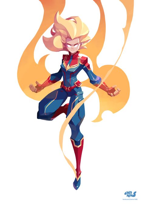 ArtStation - Captain Marvel , chanin suasungnern Chanin Suasungnern, Marvel Fanart, Comedy Cartoon, Captain Marvel Carol Danvers, Marvel Drawings, Marvel Artwork, Concept Ideas, Tainan, Marvel Fan Art