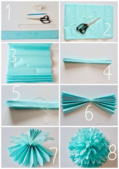 Tissue Paper Flowers, Hantverk Diy, Paper Flowers Diy Easy, Diy Fleur, Diy Flores, Flowers Easy, Easy Paper Flowers, Paper Flowers Craft, Craft Paper