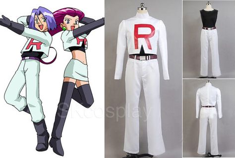 <b>If you wanna be the very best, like no one ever was, you better check these items!</b> Team Rocket Costume, Rocket Cosplay, Team Rocket Cosplay, Pokémon Manga, Tshirts Ideas, Future Costume, Pokemon Costumes, Team Costumes, Pokemon Pocket