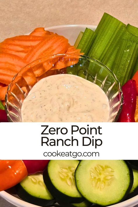 Craving a creamy, ranch dip? Dive into this Nonfat Greek Yogurt Ranch Dip! Packed with zesty ranch flavor, it’s the perfect partner for your veggies, chips, or anything else you want to dunk. Works out to zero Weight Watchers points as well as being a low calorie dip.    Pin this to your Weight Watchers Recipes Pinterest board for later. Low Calorie Veggie Dip Recipes, Ww Veggie Dip, Low Calorie Weight Watchers Recipes, Healthy Ranch Dip, Low Cal Dips For Veggies, Veggie Dip With Greek Yogurt, Dips Made With Greek Yogurt, Low Calorie Dips For Chips, Weight Watchers Veggie Dip