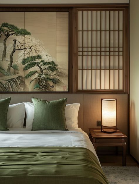 20 Serene Japandi Bedroom Ideas - H.M.G Bedroom Japanese Style, Asian Inspired Bedroom, Asian Style Bedrooms, Japandi Style Bedroom, Japandi Bedroom Ideas, Japanese Inspired Bedroom, Asian Room, Asian Bedroom, Japanese Style Bedroom