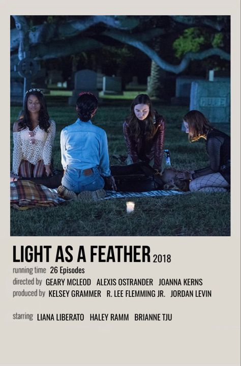 minimal polaroid series poster for light as a feather Liana Liberato, Series Posters, Kelsey Grammer, Movie Wall, Movie Card, Series Poster, Light As A Feather, Film Posters, Series Movies