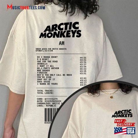 Arctic Music Lyrics T-Shirt Monkeys 2023 North America Tour Dates Sweatshirt Concert Tee Unisex Check more at https://musictourtees.com/product/arctic-music-lyrics-t-shirt-monkeys-2023-north-america-tour-dates-sweatshirt-concert-tee-unisex/ Band Merch Ideas, Basic Tshirts, Snap Out Of It, Dance Shirts, Tour Merch, Club Shirts, Concert Tees, Concert Tshirts, Tour Dates