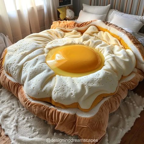 Potato Shaped Bed: Unique Design for a Fun Bedroom Funky Beds, Weird Bedrooms, Crazy Beds, Weird Beds, Bed And Breakfast Ideas, Morning Treats, Weird Furniture, Food House, Breakfast Goodies