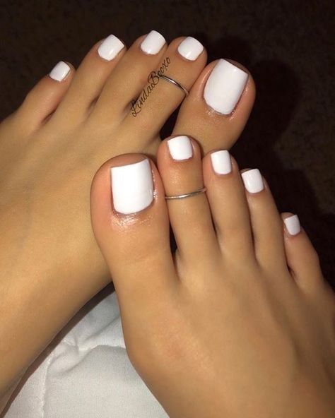 Gel Toe Nails, Acrylic Toe Nails, Toe Nail Color, Acrylic Toes, Pretty Toe Nails, Summer Toe Nails, Cute Toe Nails, Casual Nails, Bride Nails