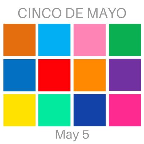 Initially a commemoration of the Mexican army’s victory over French forces on May 5, 1862 at the Battle of Puebla, Cinco de Mayo has become a broader celebration of Mexican-American culture. It’s now a bigger day of celebration in America than in Mexico and festivals are now held to mark Cinco de Mayo around the world. Here’s a colour palette of the colours often found in Mexican art, design and architecture. Colour illustration: Zena O’Connor, PhD © Design Research Associates @zena_oconnor Mexican Colours Palette, Mexico Colour Palette, Bright Mexican Color Palette, Mexican Fiesta Color Palette, Mexican Color Palette Mexico, Mexican Colour Palette, Fiesta Color Palette, Mexico Color Palette, Mexican Color Scheme