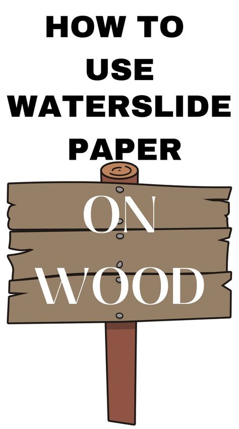 From birdhouses to cute signs, waterslide paper is very versatile and a great way to customize your arts and crafts. Check out our easy tutorial on How to use Waterslide Paper on Wood. Water Slide Decals On Wood, Waterslide Paper Projects, Water Slide Paper Projects, Water Slide Decals Diy, Waterslide Images, Wooden Lamps Design, Projects To Sell, Waterslide Decal Paper, Water Slide Decals