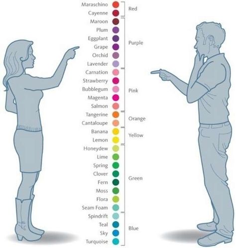 Picking out colors | Community Post: The Difference Between Men And Women According To Google Artist Problems, 밈 유머, Fashion Vocabulary, Man Vs, Homestuck, Color Theory, I Smile, 그림 그리기, Make Me Smile