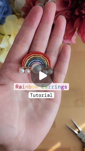 Jewellery Making Tutorials, Diy Earrings, Earring Tutorial, Youtube Link, Rainbow Earrings, Colorful Earrings, Jewelry Making Tutorials, Story Highlights, Jewellery Making