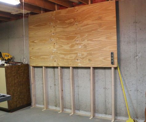 Unfinished Basement Storage, Unfinished Basement Walls, 1950s Tv, Basement Craft Rooms, Basement Organization, Tool Wall, Basement Workshop, Basement Remodel Diy, Basement Laundry Room