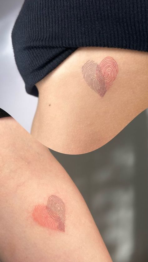 Couples Tattoos Aesthetic, Matching Tattoo For Couples, Half Tattoo Matching, Girly Hand Tattoos, Pair Tattoos, Tattoo Prints, Minimal Tattoo Designs, Small Couple Tattoos, Minimal Tattoo Design