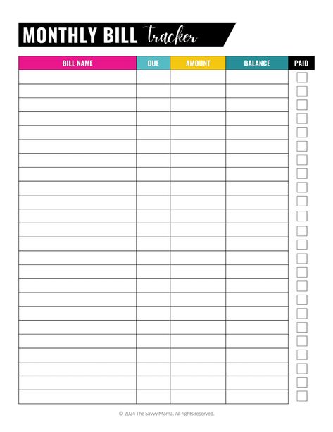 Bill Tracking, Debt Snowball Worksheet, Monthly Bill Tracker, Simple Budget Template, Bill Tracker Printable, The Penny Hoarder, Bill Planner, Tracker Free, Bill Template