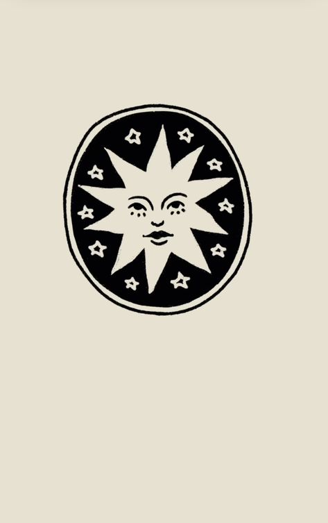 Star Moon Illustration, Moon And Star Illustration, Simple Stamp Design, Pretty Sun Tattoo, Stars And Sun Tattoo, Traditional Tattoo Sun, Flower Star Tattoo, Sun And Moon Traditional Tattoo, Simple Sun Drawing