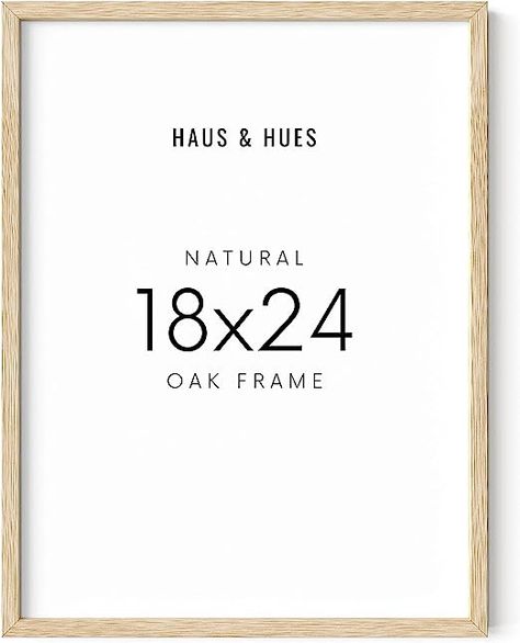 Amazon.com - HAUS AND HUES 16"x20" Beige Oak Wood Frames Set of 1-16x20 Natural Wood Frames for Posters, 16x20 Wood Poster Frames for Wall, 16x20 Frame Light Wood, Picture Frames 20x16 - Wood Art Frames, Haus And Hues, Rustic Interior Design, Wood Poster, Natural Oak Wood, Warm Browns, 16x20 Poster, Tabletop Picture Frames, 16x20 Frame