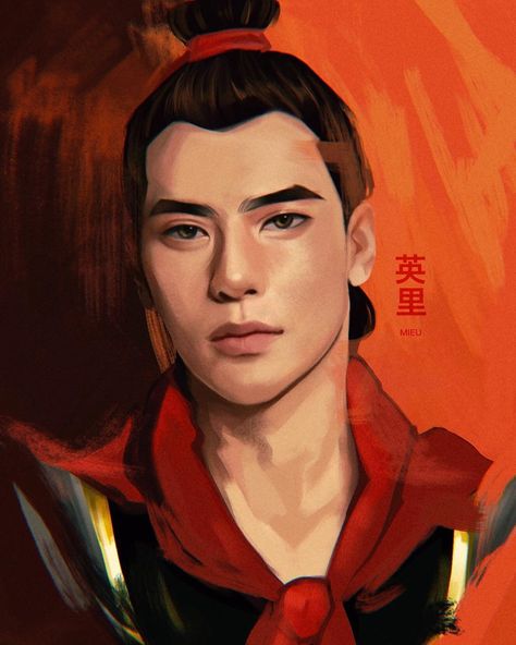 miyu 🇨🇳🇵🇭 en Instagram: “My take on General Li Shang I referenced his face from Sehun, Jackson, and Yang Yang :D” Shang Fanart, Li Shang Mulan, Shang Mulan, Mulan Fanart, Li Shang, In The Shadows, Gremlins, The Shadows, Mulan