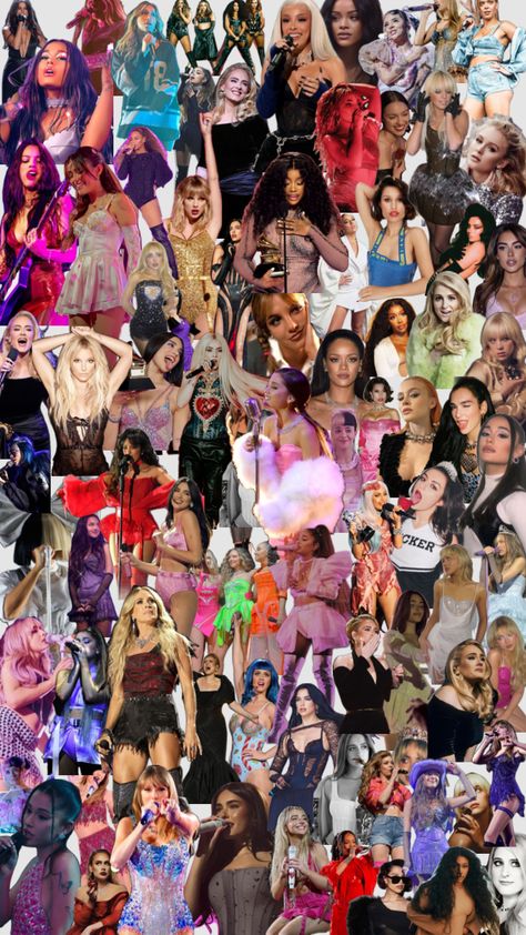 This took me ages 😭 #singer #wallpaper #outfitinspo #beauty #popstar #famous #fame #alongtime #like #follow #comment Singer Wallpaper, Working Late, Pop Star, Aesthetic Outfits, Collage, Stars, Beauty