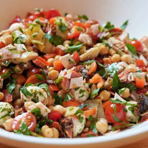 Sundried Tomato Dense Bean Salad Mediterranean Dense Bean Salad, Italian Bean Salad Recipes, Sun Dried Tomato Dense Bean Salad, Sundried Tomato Dense Bean Salad, Dense Bean Salad With Chicken, Chicken Bean Salad, Bean Dense Salad, Dense Bean Salad Violet Witchel, Salad Sundried Tomato