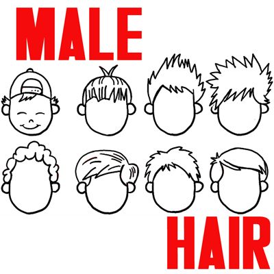 Learn how to draw cartoon boys' hair styles in several different ways. Cartoon hair isn't as hard to draw as you think it is. We will show you a few different styles to make things a bit easier for you. Boy Hair Drawing, Cartoon Drawings Of People, Draw Hair, How To Draw Steps, Draw Cartoon, Male Hair, Cartoon Hair, 얼굴 그리기, Drawing Cartoon Characters