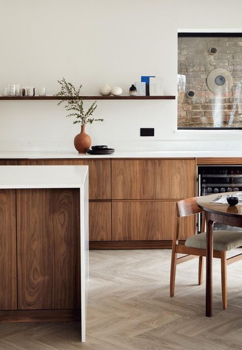 Seven brands to help you customise IKEA kitchen cabinets | These Four Walls Light Walnut Kitchen Cabinets, Dapur Ikea, Walnut Kitchen, Ikea Kitchen Cabinets, Kabinet Dapur, Ikea Cabinets, 아파트 인테리어, Ikea Kitchen, Kitchen On A Budget