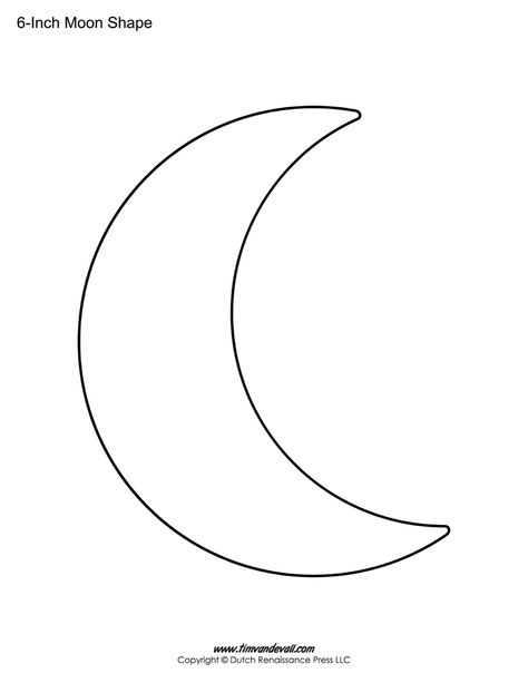 Moon Stencil Templates, Crescent Moon Drawing Simple, How To Draw A Crescent Moon, Moon Drawing Design, How To Draw A Moon, Crescent Moon Template, Simple Moon Drawing, Easy Moon Drawing, Drawing Of A Moon