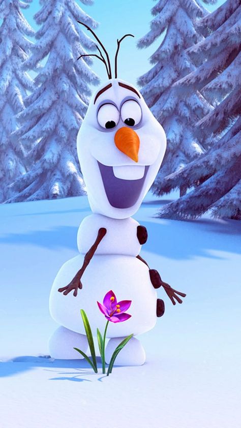 Winter iPhone Wallpapers - 28 Cute Winter iPhone Backgrounds [FREE Download] Disney Amor, Film Frozen, Iphone 6 Plus Wallpaper, Disney Frozen Olaf, Frozen Movie, Images Disney, Karakter Disney, Söt Katt, Frozen Disney