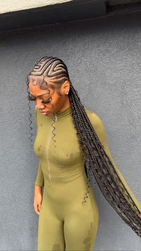 60 Cute Alicia Keys Inspired Braids Trending Right Now Cute Straightback Braids, African American Braids Hairstyles, Black Womens Braided Hairstyles, Low Feed In Ponytail, Braided Hairstyles In Bun, Free Style Straight Back Braids, Boho Feed Ins, Braided Hairstyles For Black Women Straight Back, Burgundy Alicia Keys Braids