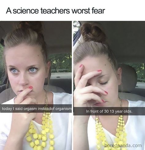 A Teacher's Fear Teacher Memes, Snapchat Funny, 웃긴 사진, Disney Memes, Teacher Humor, Bones Funny, Funny Posts, Funny Texts, Really Funny