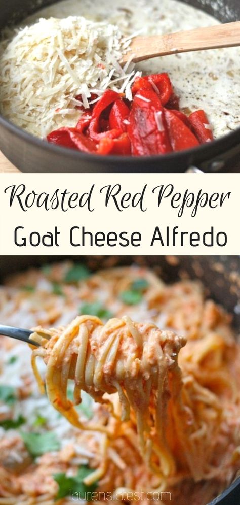 Creamy Bell Pepper Pasta, Best Recipes When Sick, Fun Pasta Dishes, Roasted Red Bell Pepper Recipes, Roasted Red Bell Pepper Pasta, Pasta Night Ideas, Recipes With Red Sauce, Food For Colds, No Meat Pasta Recipes