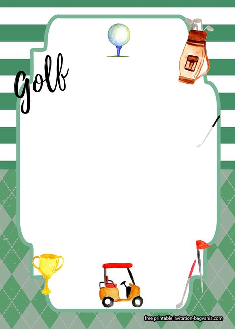 Nice FREE Printable Golf Birthday Theme Invitation Templates #free #freeinvitation2019 #birthday #disney #invitations #invitationtemplates #golf Golf Themed Party, Create Birthday Invitations, Minion Birthday Invitations, Golf Invitation, Golf Birthday Party, Box Wine, Free Printable Birthday Invitations, Golf Party, Outdoor Game