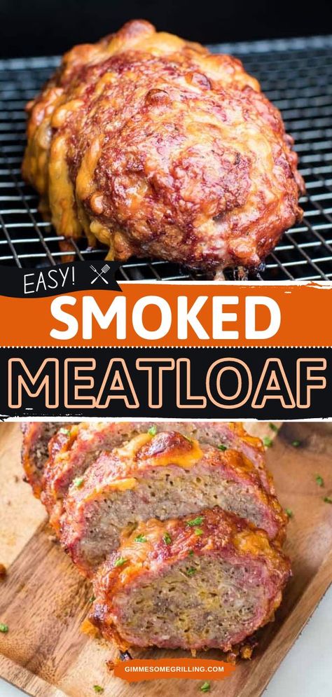 Smoked Meatloaf, smoked meat recipe, family dinner ideas, easy meals Meatloaf Smoked, Smoker Cooking Recipes, Best Meatloaf Ever, Smoked Meatloaf Recipe, Easy Smoker Recipes, Bbq Smoker Recipes, Traeger Cooking, Pellet Smoker Recipes, The Best Meatloaf