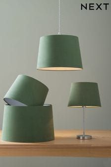 Green Light Shade, Navy Lamp Shade, Bedroom Lampshade, Lamp Shade Ceiling, Yellow Lamp, Green Lamp Shade, Green Lamp, Bedroom Green, Flush Ceiling Lights