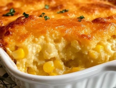 Paula Deen’s Corn Casserole The Best Corn Casserole Recipe, Paula Deen Corn Casserole, Southern Corn Pudding, Best Corn Casserole Recipe, Best Corn Casserole, Corn Sour Cream, Corn Casserole Paula Deen, Southern Corn, Corn Casserole Recipe