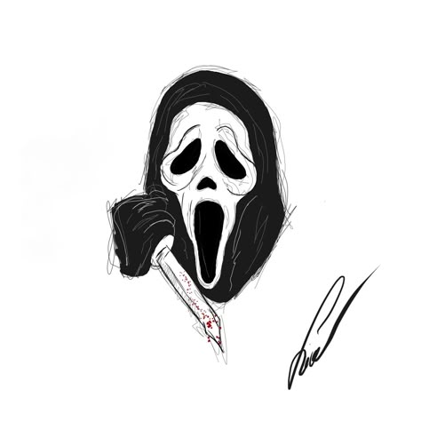 Ghost Face Tattoo Ideas, Small Scary Tattoos Dark Art, Scary Small Drawings, Ghost Face Sketch Easy, Scream Tattoo Outline, Ghostface Tattoo Simple, Scream Ghost Face Tattoo, Ghost Face Tattoo Cute, Drawing Ghost Face