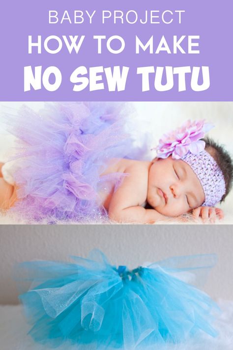 Baby Tutu Diy, Baby Tutu Tutorial, Sew Skirt, Diy Tulle Skirt, Diy Tutu Skirt, Infant Tutu, Tutu Tutorial, No Sew Tutu, Diy Tulle