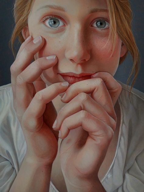 A self-taught artist from Holland, Jantina Peperkamp paints incredibly realistic portraits. Portraits that could almost be mistaken for photographs. But how does she do it and what's her motivation? She... Superflat, Realistic Paintings, Dutch Artists, Hyperrealism, Photorealism, Realistic Art, Art And Illustration, Portrait Artist, Face Art