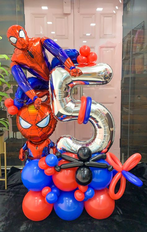 Spiderman, Birthday, Celebration, Decor, Personalised Gift, Balloon Bouquet Happy Birthday B, Spiderman Balloon, Spiderman Theme Party, Spiderman Birthday Party Decorations, Spiderman Decorations, Spiderman Birthday Cake, Marvel Birthday Party, Spiderman Theme, Spiderman Birthday Party