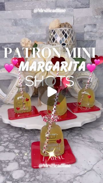 Chelsea Wynn on Instagram: "Valentines ✨Full Recipe⤵️ Mini Patron Margaritas Save THIS‼️50% OFF MY  RECIPE EBOOKS You better get your copy NOW  Impress your Besties for your Galentines 💕Party and upgrade your  Cocktail list ~ with over 300 full recipes (Steal All My Recipes Grab Your copy of my E-BOOK today) 😜 Comment For a DM for the Recipe Ebook Details🤫  Follow Me 💖For Daily Cocktails INSPIRATION  Drink Responsibly Subscribe to my IG today Hit the subscribe button on my profile for exclusive, content, and recipes 💖Recipes 🥂In my Ebook on my proflle. Glassware avallable in my @amazon storefront on my profile 💖  Galentines Day | Vday Inspiration | Valentine’s Day Drinks | Drink Recipes  ✨Recipe⤵️ Mini Patron Margaritas  Empty your mini @patron bottles in to a cocktail shaker 4 oz a Mini Patron Margaritas, Mini Patron Bottles, Patron Bottles, Patron Tequila, Lime Margarita, Cocktail List, Full Recipes, Drink Responsibly, Galentines Party