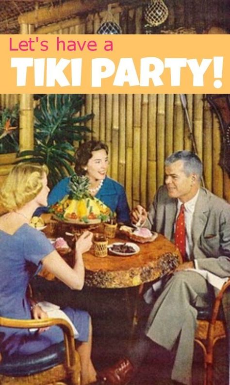 Let's Have a Tiki Party! Retro Advertisements, Tiki Pop, Tiki Culture, Retro Tropical, Tiki Style, Tiki Bars, Tiki Decor, Tiki Tiki, Tiki Lounge