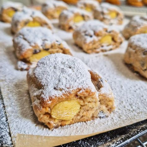 Gluten Free Stollen Bites Stollen Bites, Canned Squash, Traditional German Christmas, Stollen Recipe, Gluten Free Bread Crumbs, Mini Treats, Ground Almonds, Gf Recipes, German Christmas