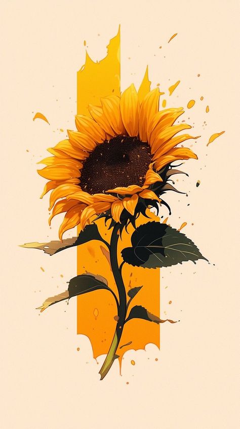 Iphone Wallpapers Sunflowers, Sunflowers Aesthetic Wallpaper, Sunflower Wallpaper Iphone, Sunflower Iphone Wallpaper, Sunflower Drawing, Sunflower Pictures, Arte Van Gogh, Sunflower Wallpaper, Cute Flower Wallpapers